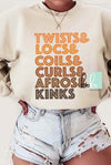 Twists, Locs, Coils, & Curls Sweatshirt - KIOKO
