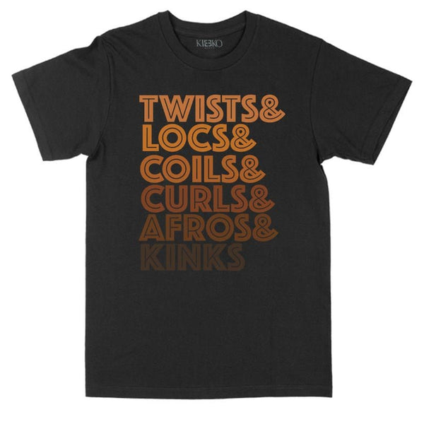 Twists, Locs, Coils, & Curls T-Shirt - KIOKO