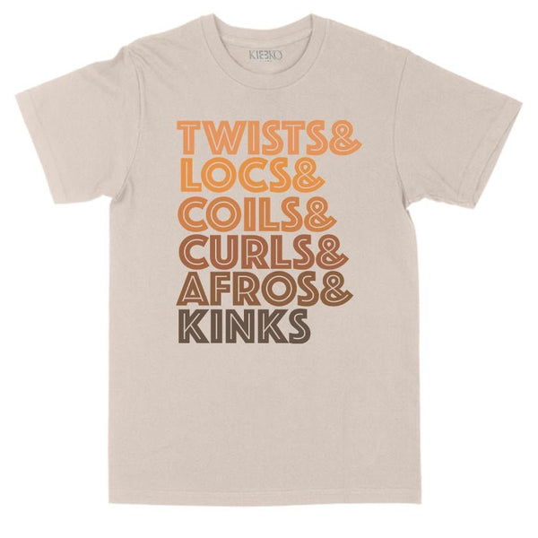 Twists, Locs, Coils, & Curls T-Shirt - KIOKO