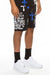 Ride Or Die Chrome Skull Jogger Shorts - KIOKO