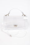 Transparent Metal Studded Flap Bag - KIOKO