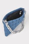 Uptown Outlaw Denim Braided Shoulder Bag - KIOKO