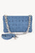 Uptown Outlaw Denim Braided Shoulder Bag - KIOKO