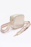 Worth The Screenshot Metallic Faux Leather Camera Bag - KIOKO
