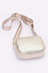 Worth The Screenshot Metallic Faux Leather Camera Bag - KIOKO