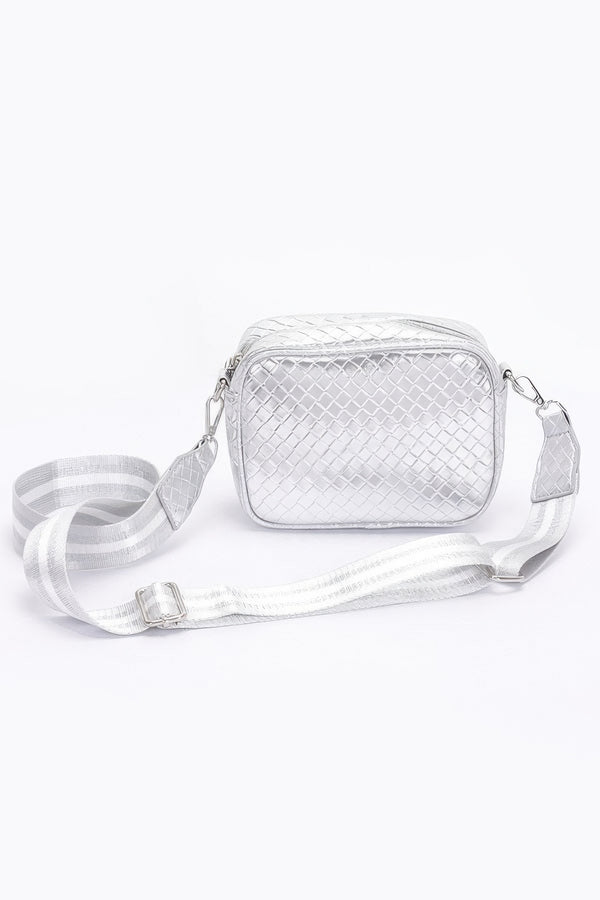 Worth The Screenshot Metallic Faux Leather Camera Bag - KIOKO