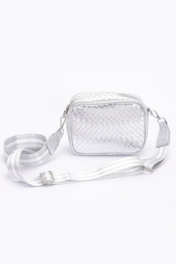 Worth The Screenshot Metallic Faux Leather Camera Bag - KIOKO