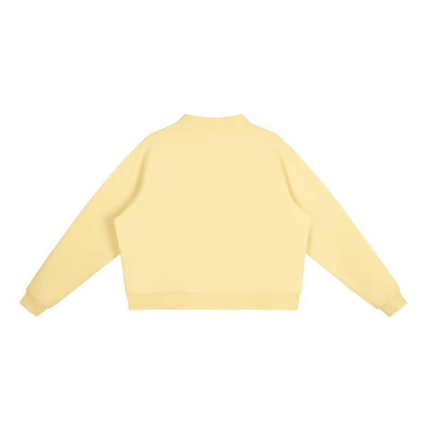Essential Fleece Mock-Neck Crew Sweatshirt - KIOKO