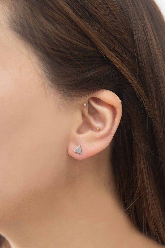 Aeliana Pyramid Stud Earrings - KIOKO