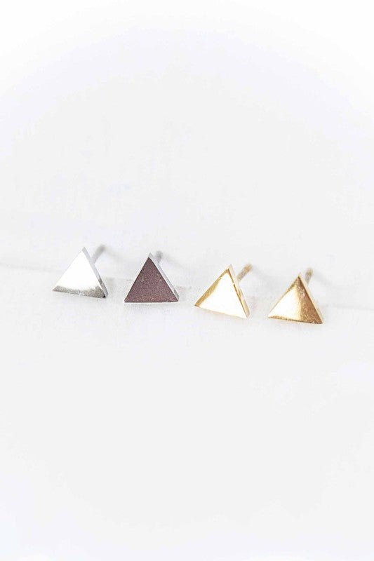 Aeliana Pyramid Stud Earrings - KIOKO