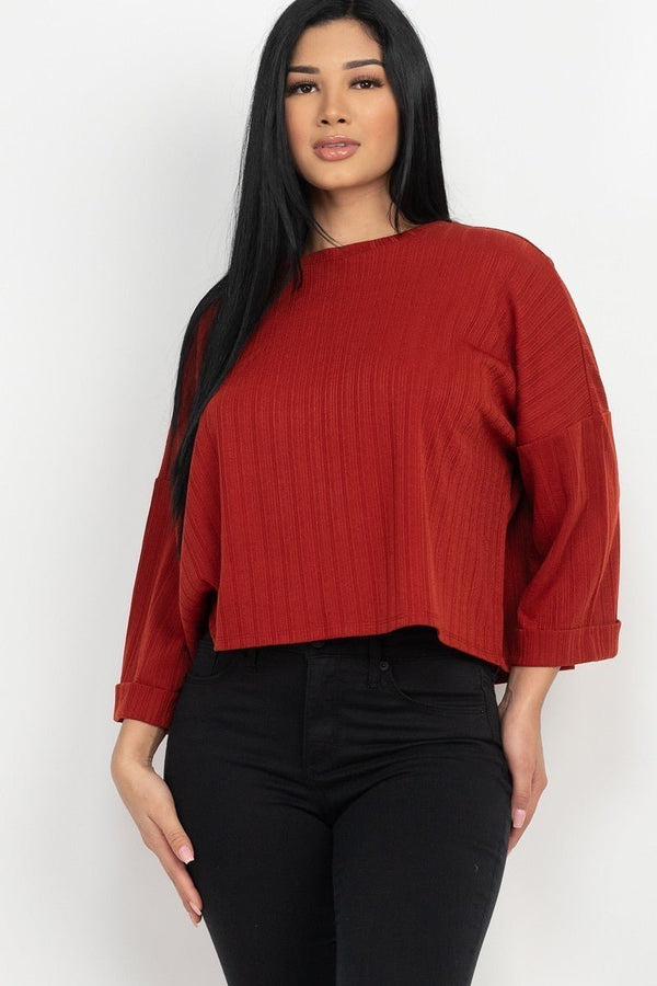 Alisha Drop Shoulder Top - KIOKO