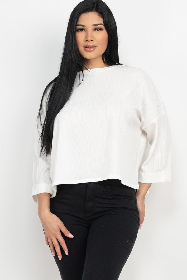Alisha Drop Shoulder Top - KIOKO