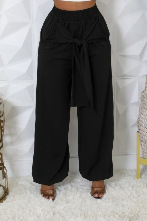 All Knotted Up Stretch Pants - KIOKO