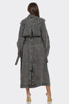 All The Drama Denim Trench Coat - KIOKO