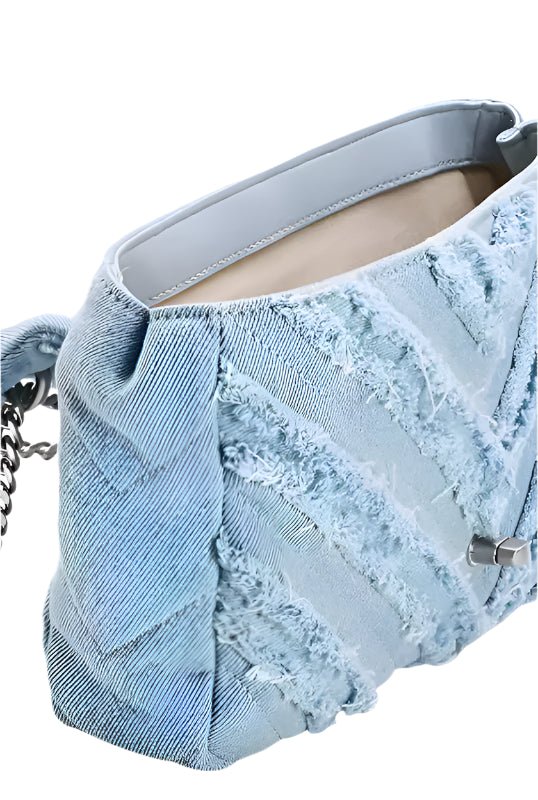 All The Swag Denim Shoulder Bag - KIOKO