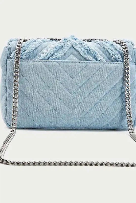 All The Swag Denim Shoulder Bag - KIOKO