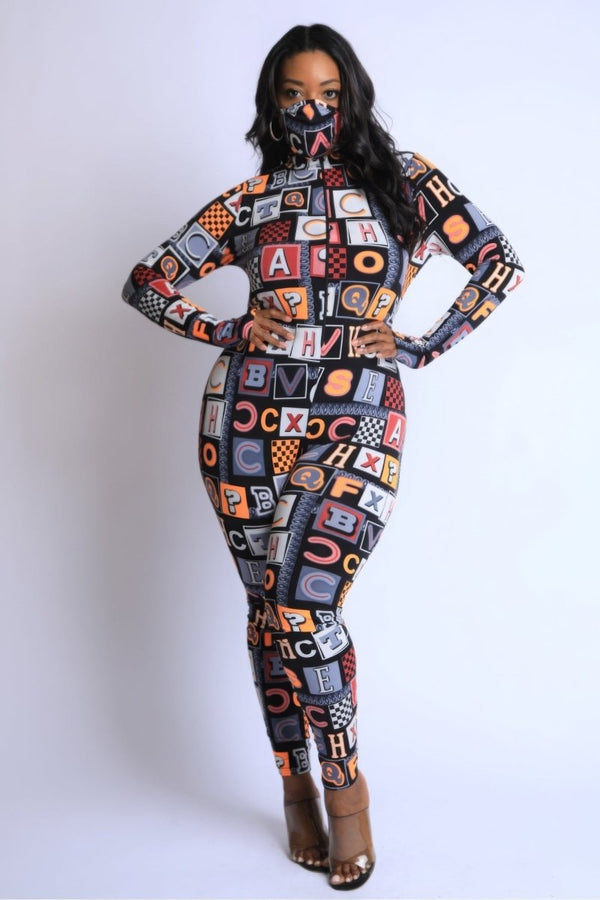 Alphabet Soup Jumpsuit - KIOKO