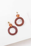Amber Wicker Drop Earrings - KIOKO