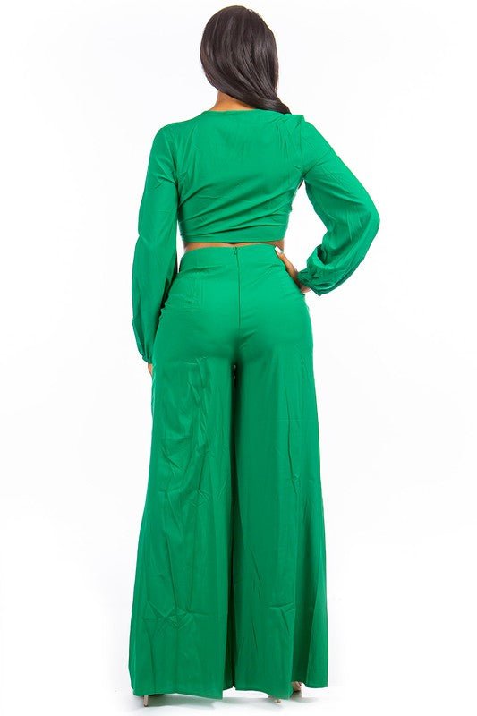 Annie Wide Leg Pants Set - KIOKO