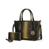 Aphelia Croc - Embossed Handbag Set - KIOKO