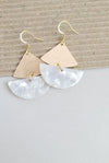 Ava Gold - Plated Pearl Earrings - KIOKO