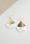 Ava Gold - Plated Pearl Earrings - KIOKO