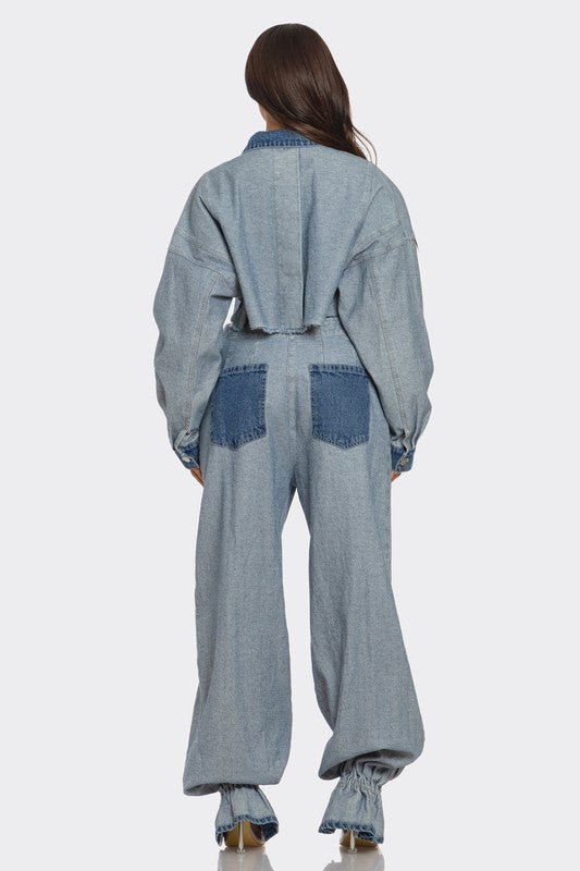Bagged Not Bragged Denim Set - KIOKO