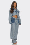 Bagged Not Bragged Denim Set - KIOKO