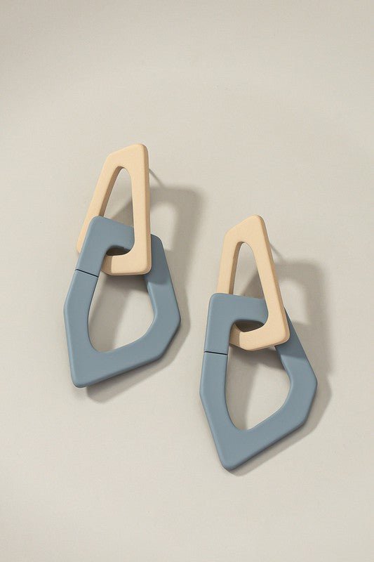 Bare Spirit Geometric Drop Earrings - KIOKO