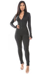 Black Feline Jumpsuit - KIOKO