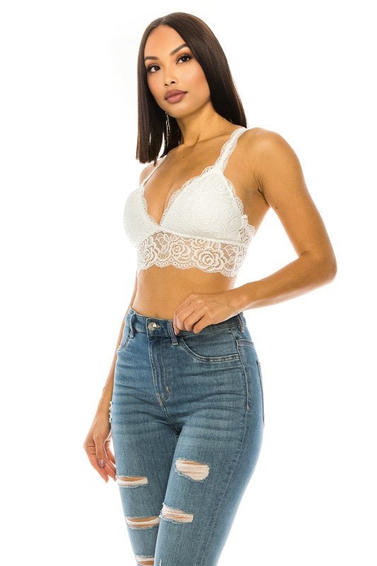 Boldly Yours Lace Crop Top - KIOKO