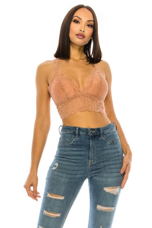 Boldly Yours Lace Crop Top - KIOKO