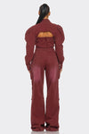 Bordeaux Edge Jumpsuit - KIOKO