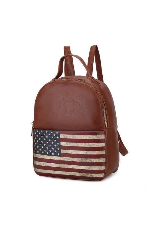 Briella FLAG Vegan Leather Backpack - KIOKO