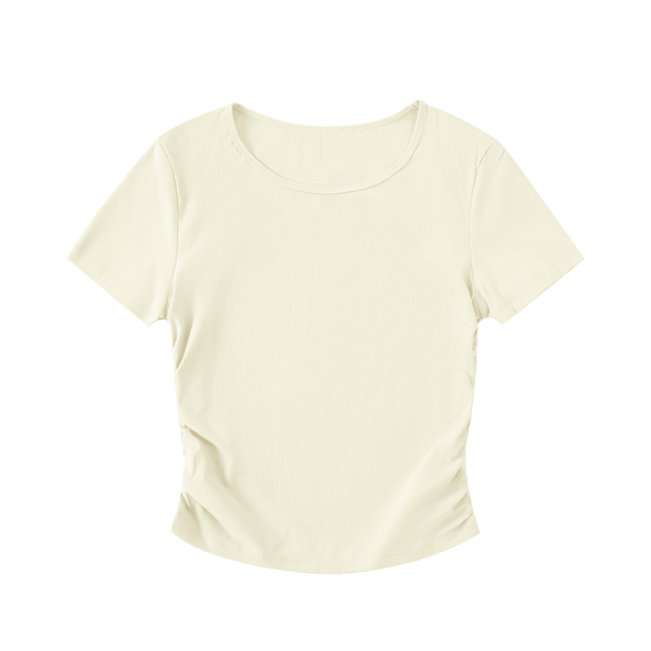 Body Language Ruched Crop Top - KIOKO