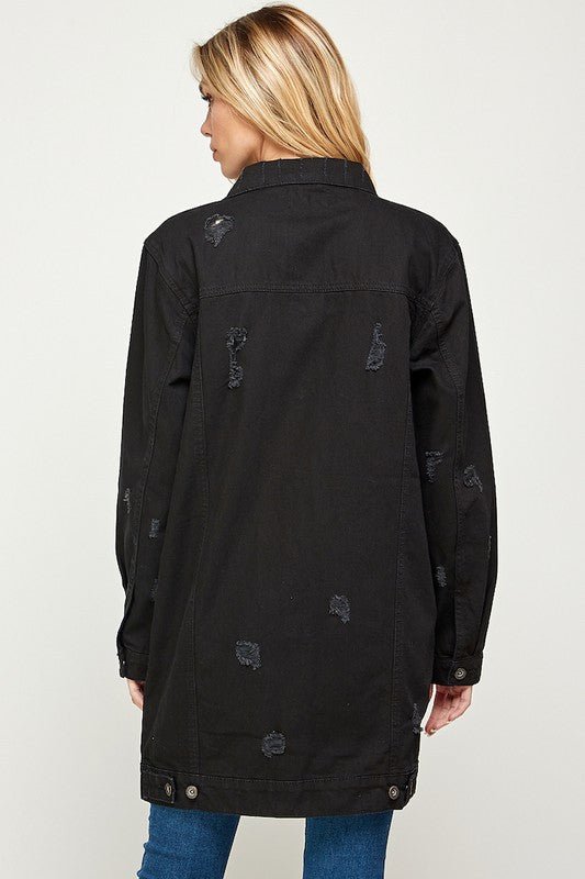 California Classic Long Denim Jacket - KIOKO