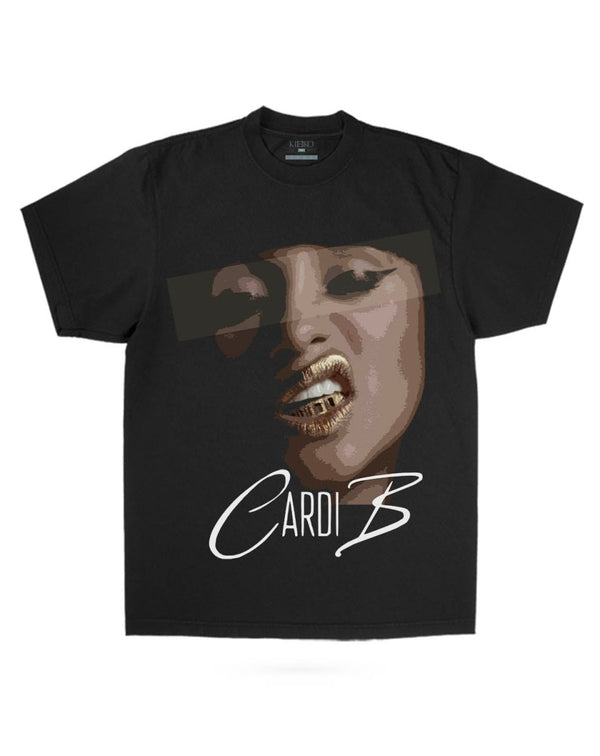 Cardi B Big Face Graphic Tee - KIOKO