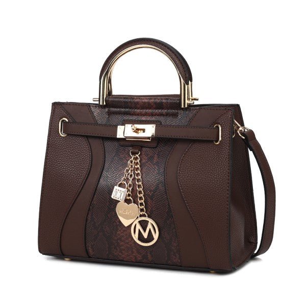 Cassia Vegan Leather Satchel Bag - KIOKO