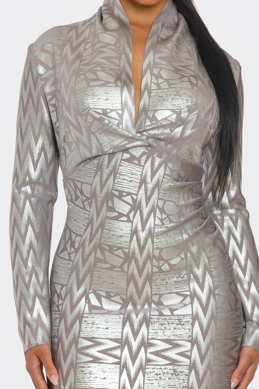Celeste Gleam Bandage Dress - KIOKO