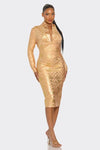 Celeste Gleam Bandage Dress - KIOKO