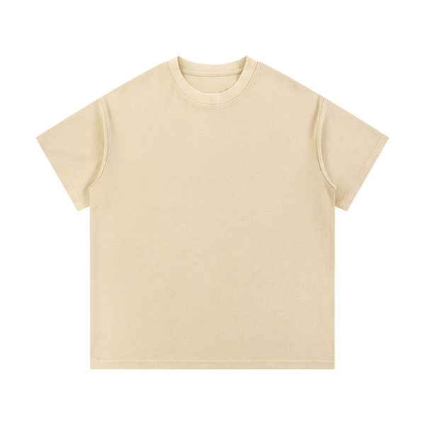 Raised Different Mineral Wash Waffle Knit T-Shirt - KIOKO