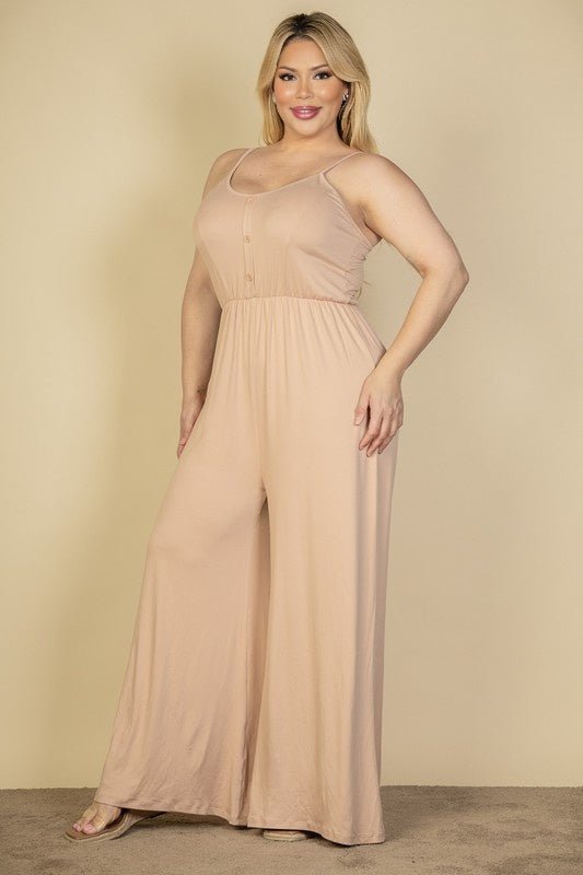 Citrus Pop Wide Leg Jumpsuit - KIOKO