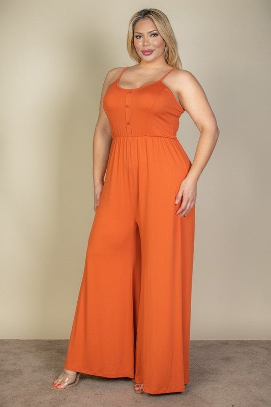 Citrus Pop Wide Leg Jumpsuit - KIOKO