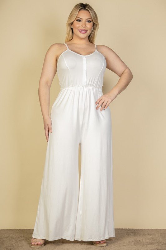 Citrus Pop Wide Leg Jumpsuit - KIOKO