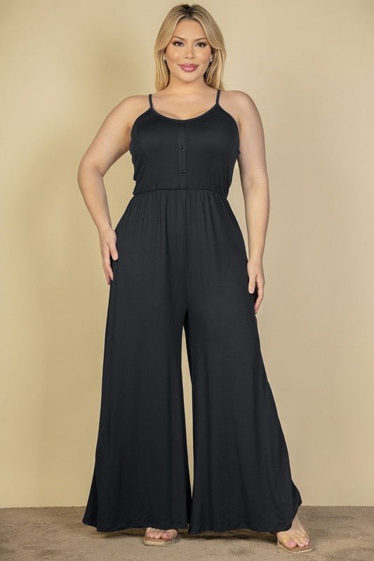 Citrus Pop Wide Leg Jumpsuit - KIOKO