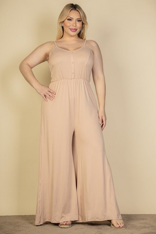 Citrus Pop Wide Leg Jumpsuit - KIOKO