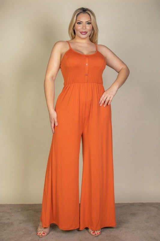 Citrus Pop Wide Leg Jumpsuit - KIOKO