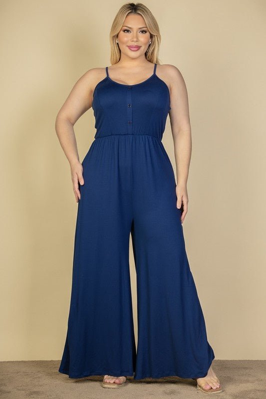 Citrus Pop Wide Leg Jumpsuit - KIOKO