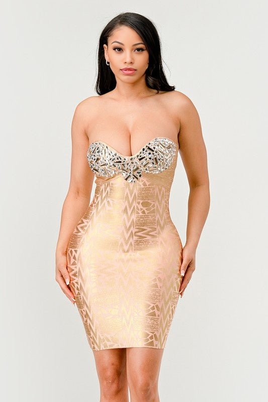 Cleopatra Gilded Glamour Dress - KIOKO