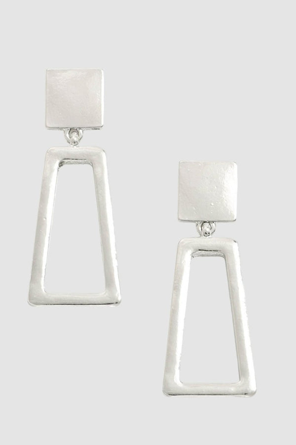 Club Concrete Geometric Drop Earrings - KIOKO